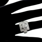 1.50 Cts. 14K White Gold Ladies Diamond Cocktail Ring